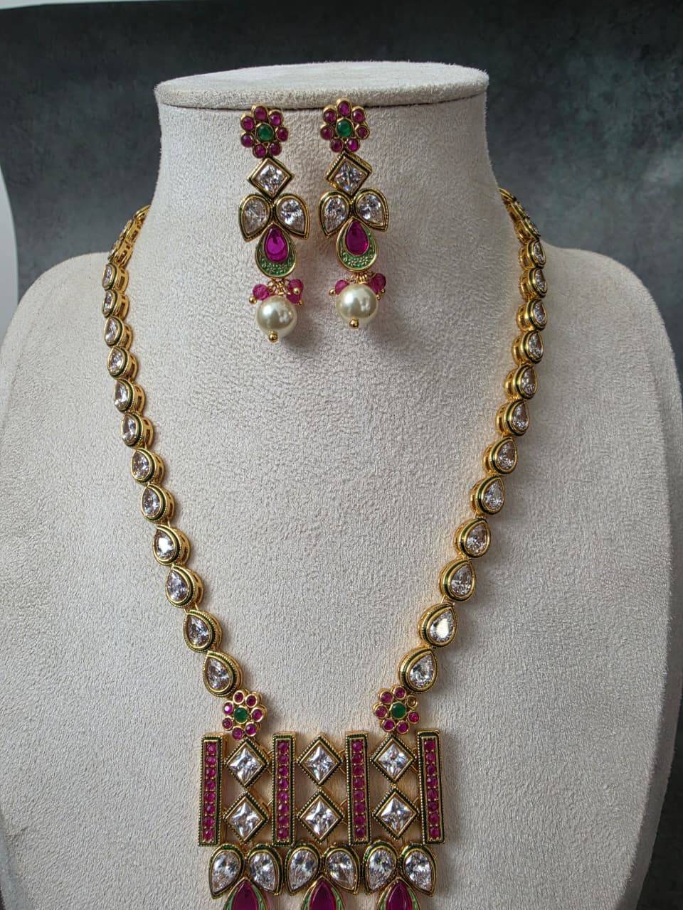 Premium Kundan Long Necklace